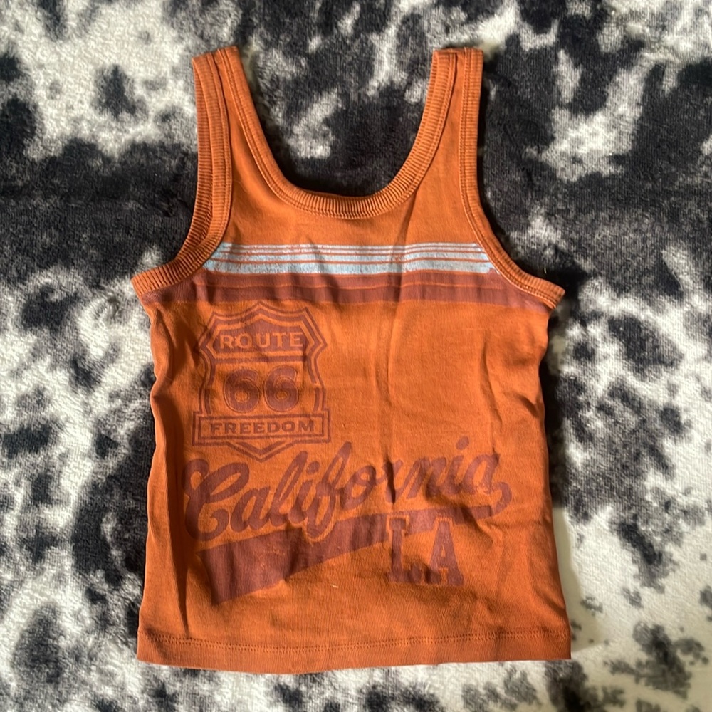 Orange tank top from buckle